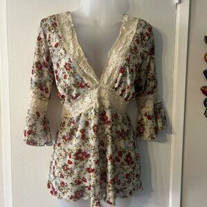 Beautiful Floral Lace Top
